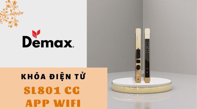 Khóa điện tử Demax SL801 CG APP Wifi